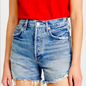 Agolde Highwaist Dee Denim Shorts